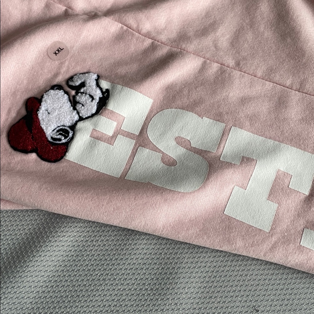 New Aeropostale Peanuts Snoopy Pink Sweatpants Size XXL - Picture 7 of 10